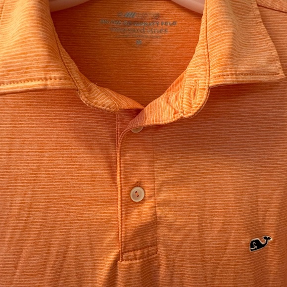 Men's Vineyard Vines Orange Polo Shirt - Size M - MINT CONDITION - Picture 5 of 5